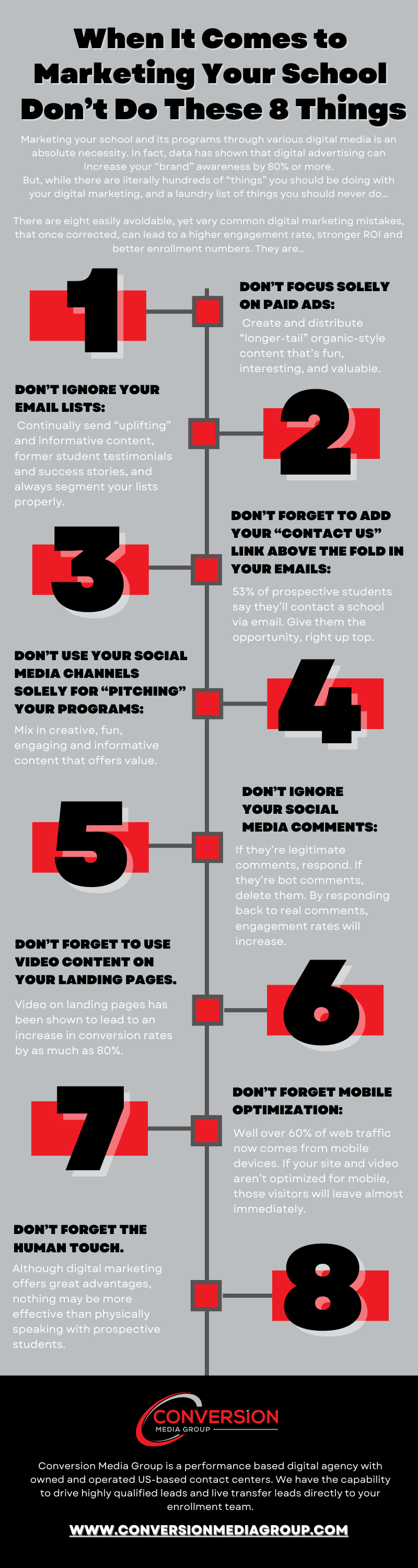 When It Comes to Marketing Your School Don’t Do These 8 Things